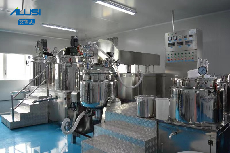 Vacuum homogenizer cosmetic Lotion Emulsifying Cosmetic Cream Mixer Machine