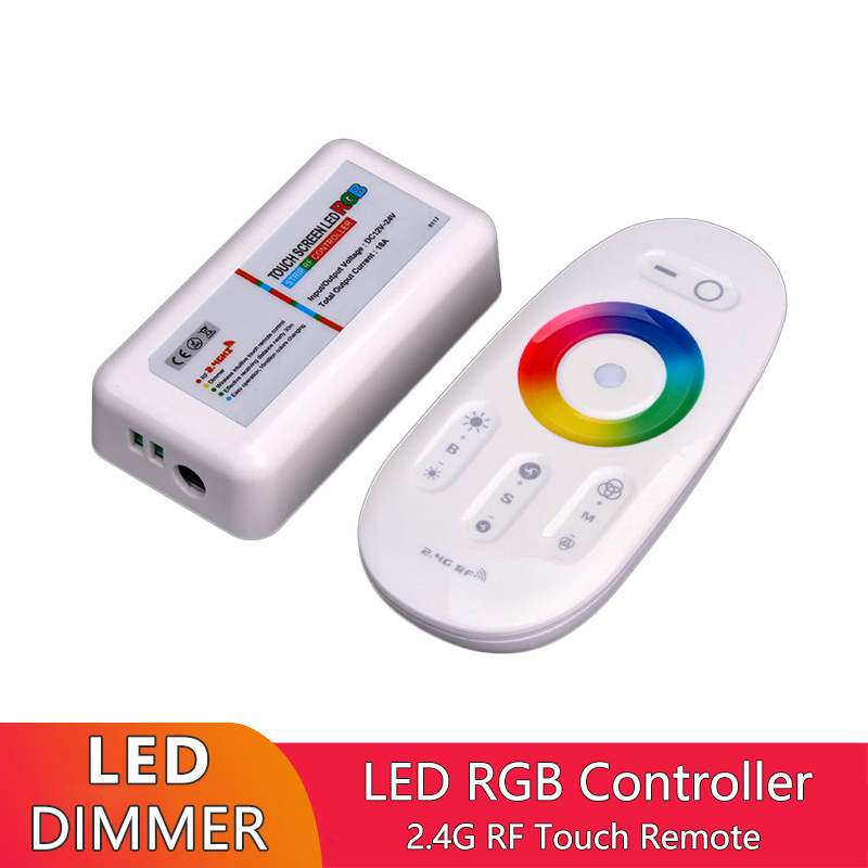 2.4 Ghz Touch Remote LED RGB Controller Dimmable Wireless For LED Strip Light