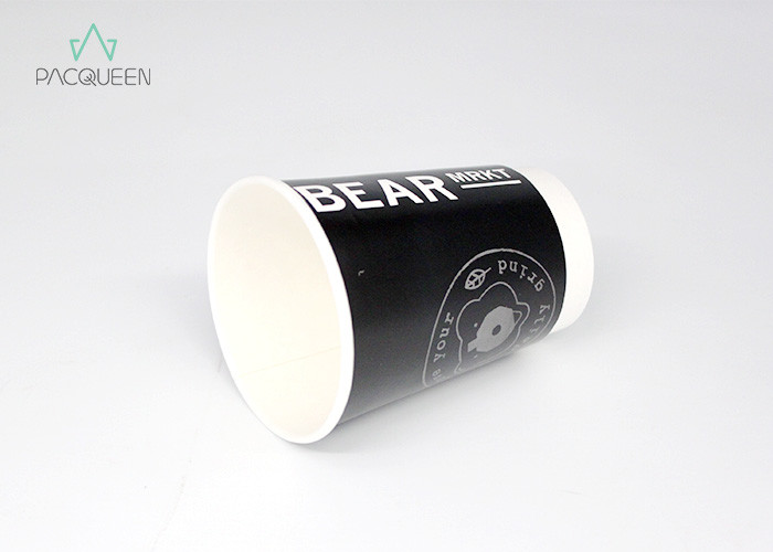 Flexo Printing Double Wall Takeaway Coffee Cups PE / PLA Lining Inspired Design