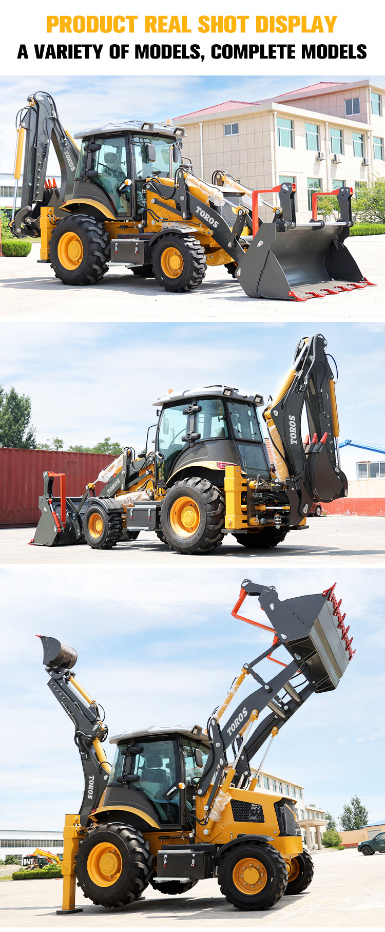 0.3m3 Bucket Excavator Backhoe Loader Equipment High Power