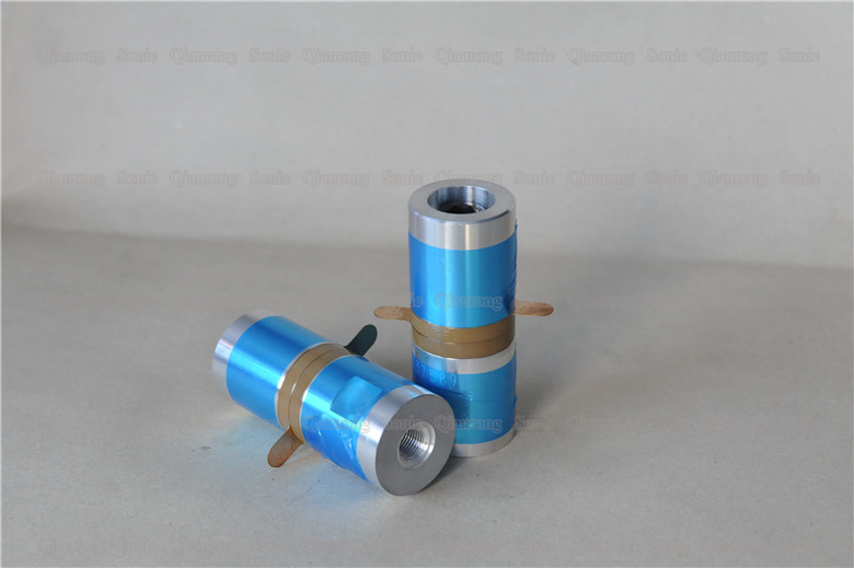 28Khz Column Type Ultrasonic Piezoelectric Transducer 500W With 1/2-20UNF Screw