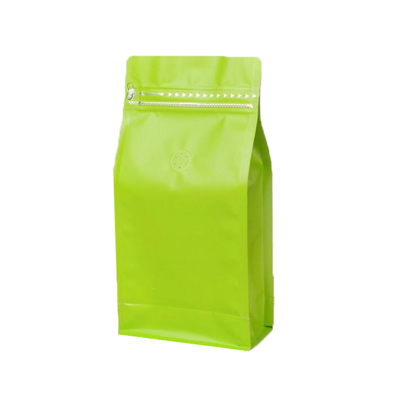 YC Flat Bottom Side Gusset 100g 12 Oz Coffee Bags With Valve