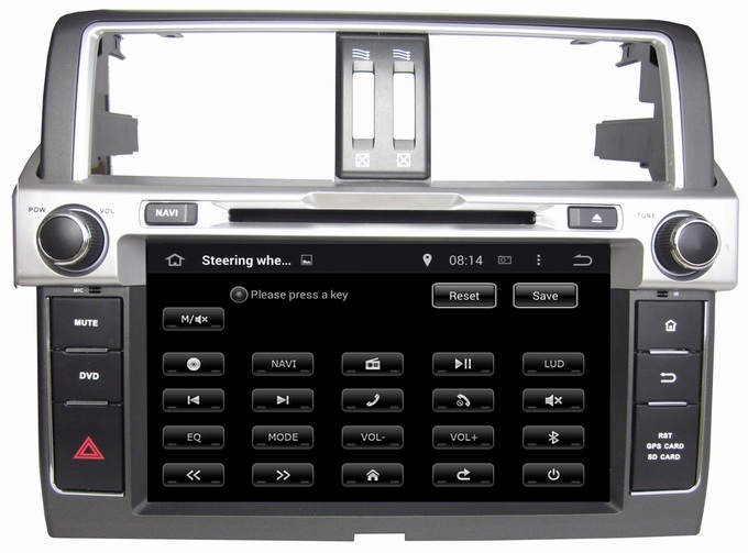 Ouchuangbo Car Radio GPS Navigation Stereo Android 4.4 System for Toyota Prado 2014 DVD Multimedia Kit OCB-8022D