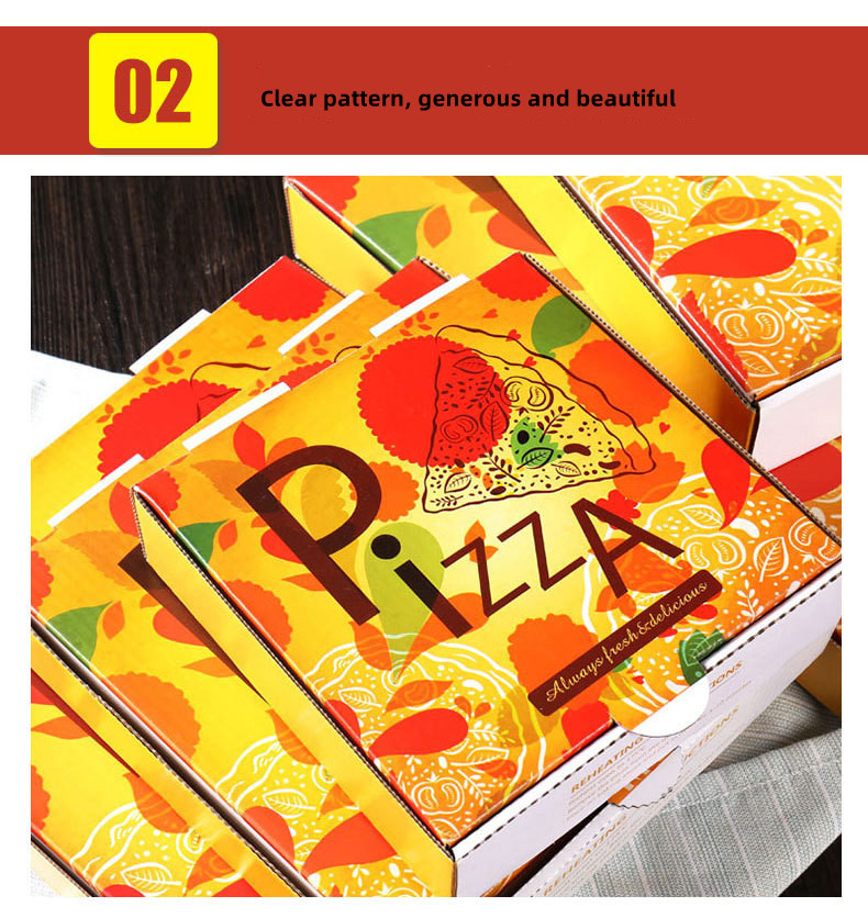 Eco Friendly Paperboard Rigid 10 Inch Pizza Boxes Flatbread ODM