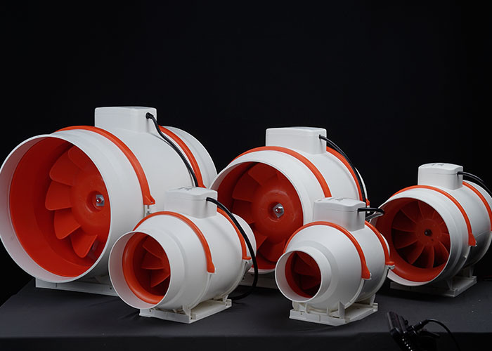 Round Axial Flow Inline Duct Fans Booster Small Bathroom Vent Blower
