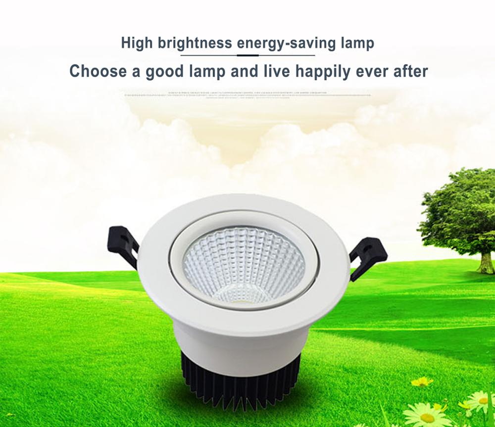 Warm White Indoor LED Downlights 7w Aluminum Lamp Body For Indoor Wall Cabinet