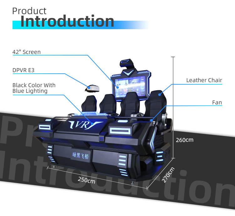 VR Hall Multi Players Virtual Reality Cinema Simulator With 42'' Screen