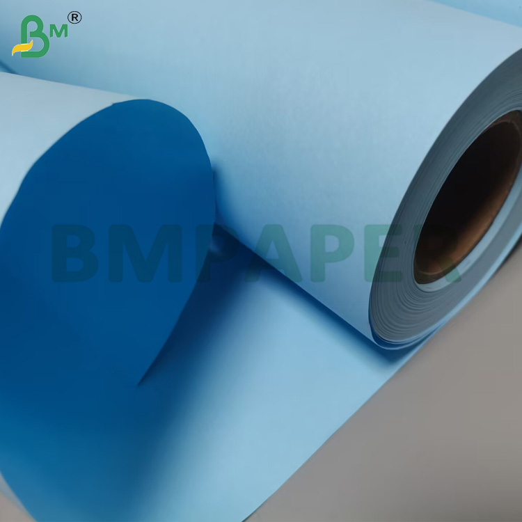 20lb Excellent Printing Blue CAD Bond Paper For Engineering Roll