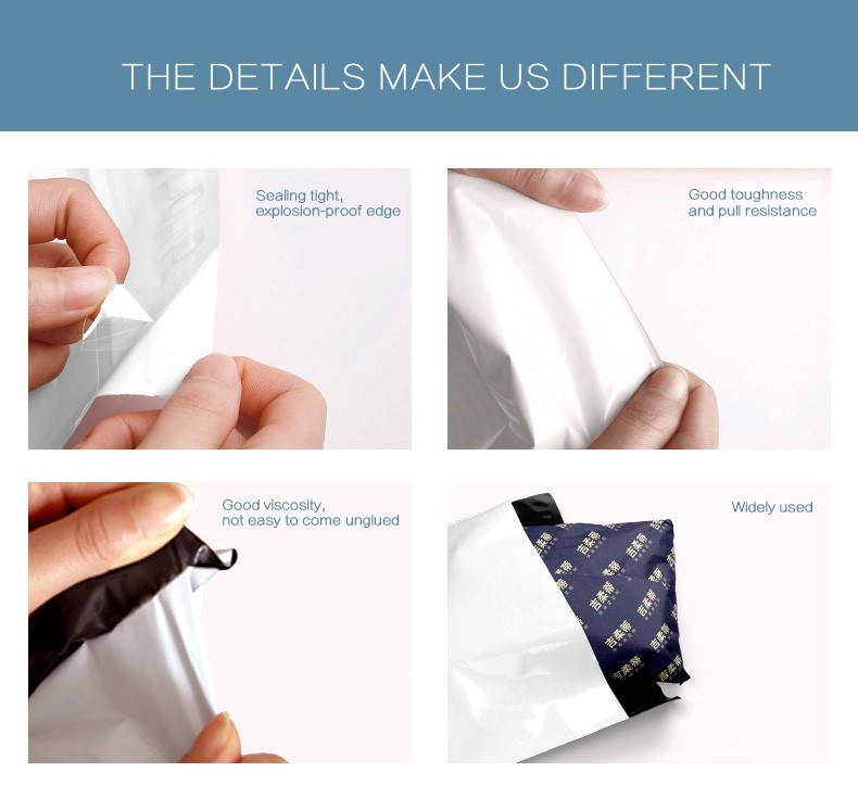 Biodegradable Poly Mailer Bags 20-160 Micron Garment Shipping
