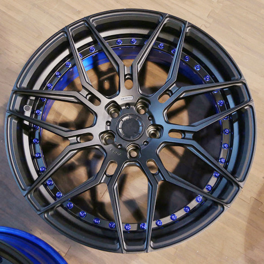 Blue Brush 2pc 3Pc forged wheel 18 inch Alloy Cars 19 step lip 5X108 5x112 Car Alloy Wheels Rim