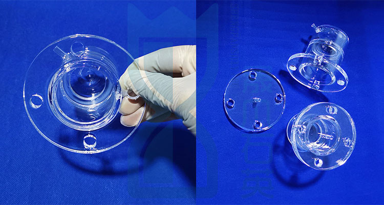 High Quality Polished Quartz Glass Tube Quartz Tube With Flange End