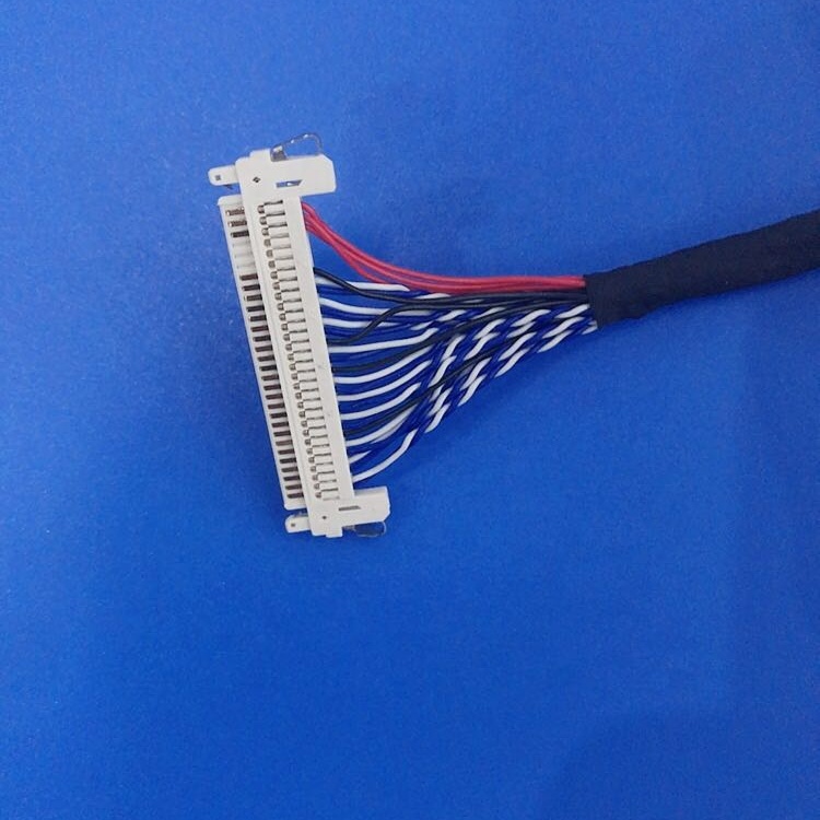 Lvds 30 Pin Connector Cable , Lvds Cable 30 Pin FI - X30HL Wire Harness For AUO Display