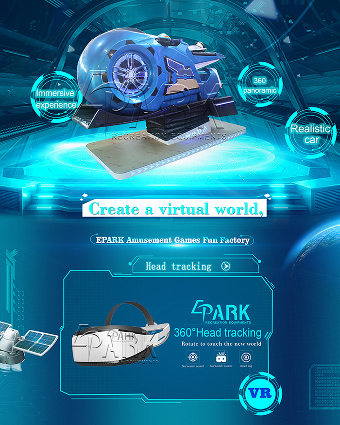 2KW 110V 9D VR Simulator Amusement VR Cinema Racing Motorcycle