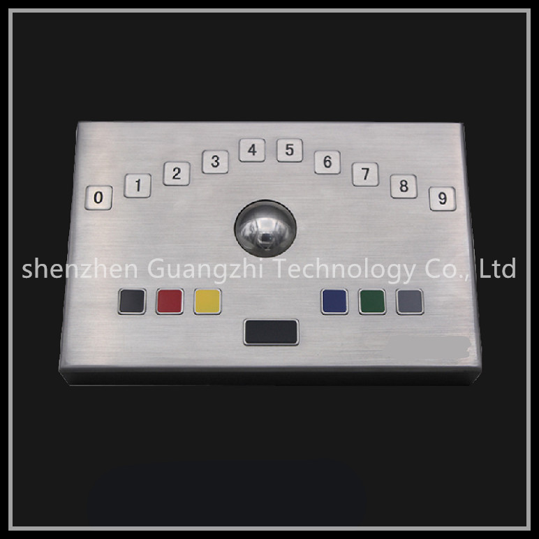 Desktop Type Industrial Keyboard With Trackball For Self Service Equipment