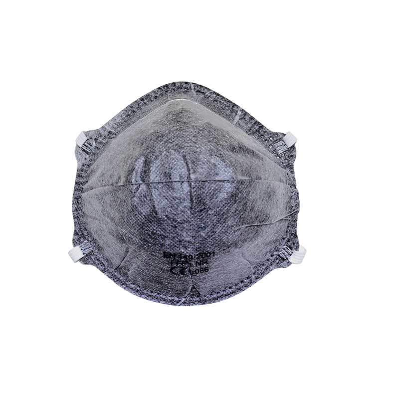 Adjustable Straps Cup Shape Three Layers Particulate Face Masks for Adult Men Women White