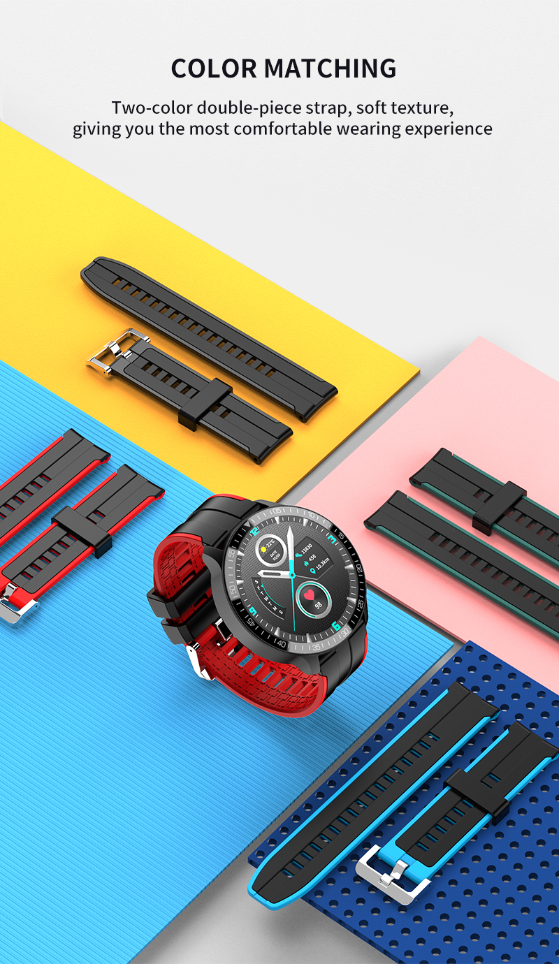 1.28inch Full Touch SmartWatch 200mAh Circle Color Wake Up Bluetooth Call Smart Watch