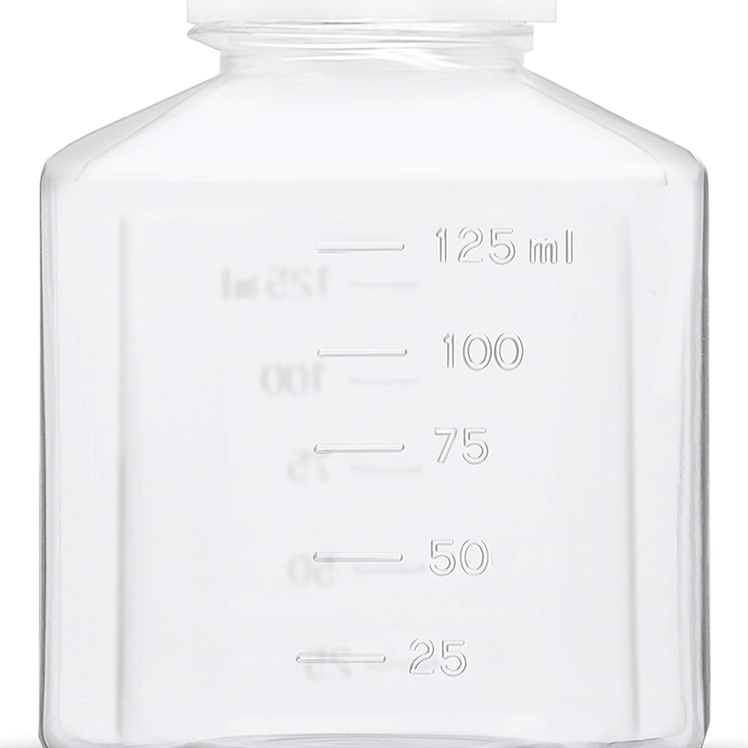 Laboratory Polypropylene Wide Mouth Reagent Bottle with Graduated Scale, Reusable Plastic Bottles with Caps