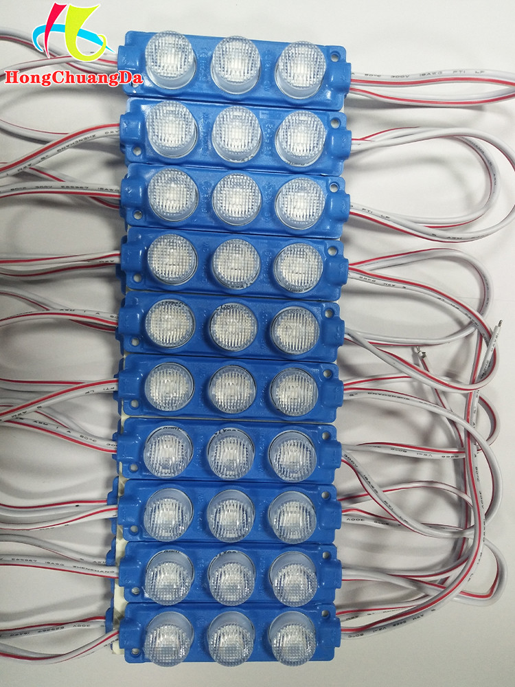 12V 3W 3 LED Strip Module 280LM 70*20mm 10000K-13000K IP65 Waterproof