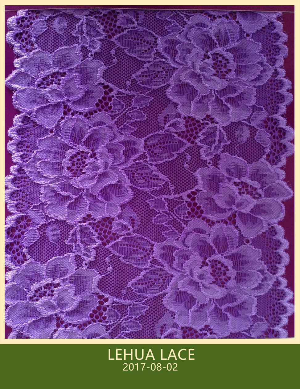 Hot Selling and nice quality Nylon Spandex Stretchy Brazil Lace from China