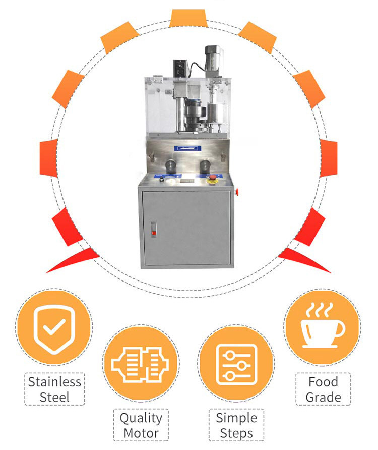 Rotary Tablet Press Factory Coffee Milk Powder Candy Salt Tablet Press Machine
