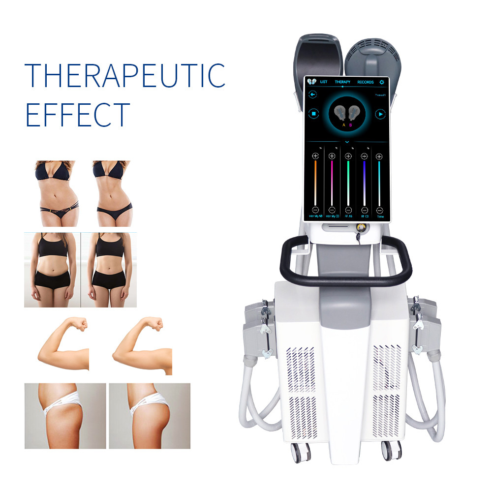 15 Inch Color Touch Screen EMS Muscle Sculpting Machine 300W-4000W Power L4 Tesla Intensity