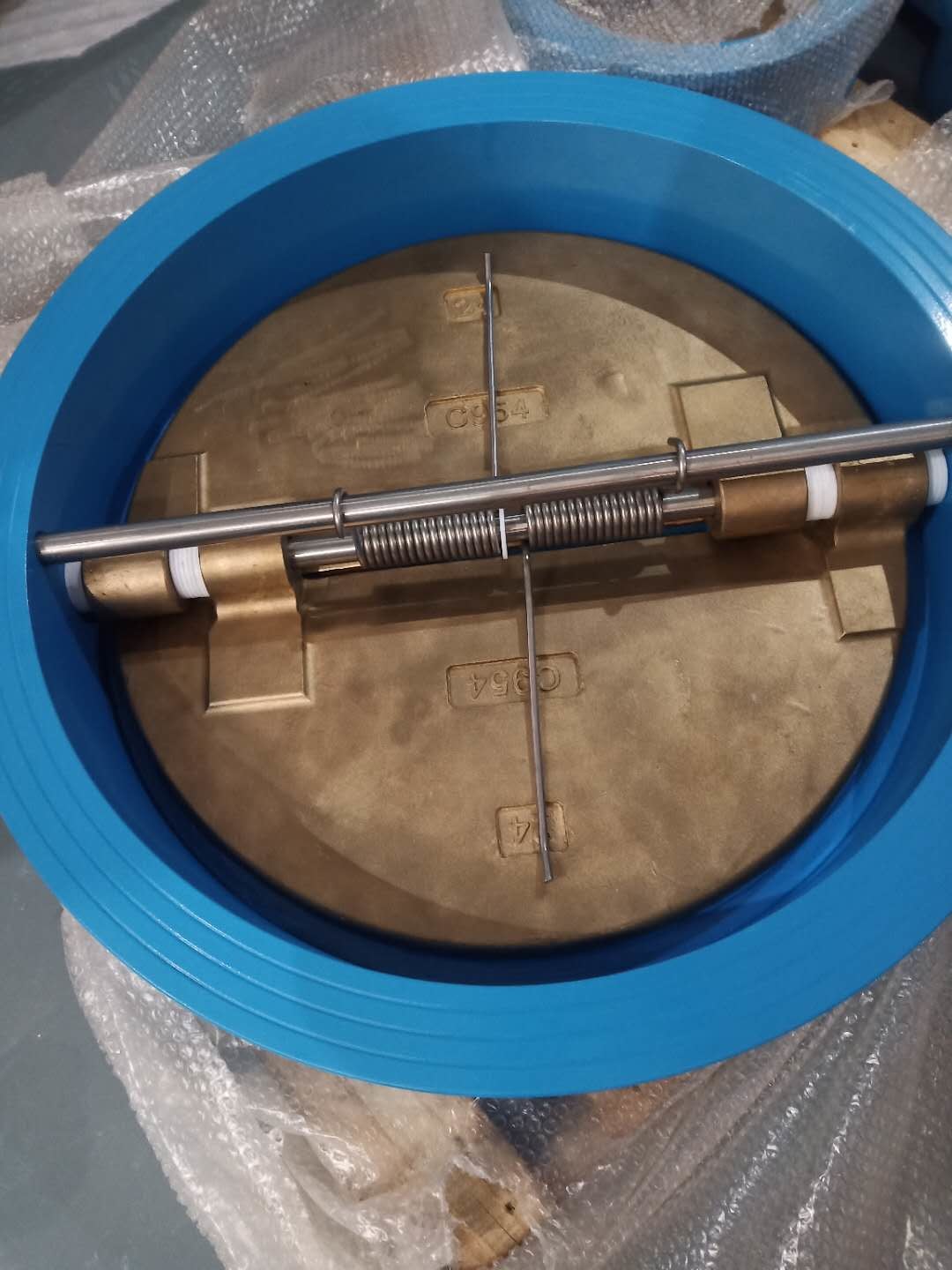 DN50 65 80 Stainless Carbon Steel SS304 EPDM NBR Single leaf thin disc Plate Check Valve In Stock