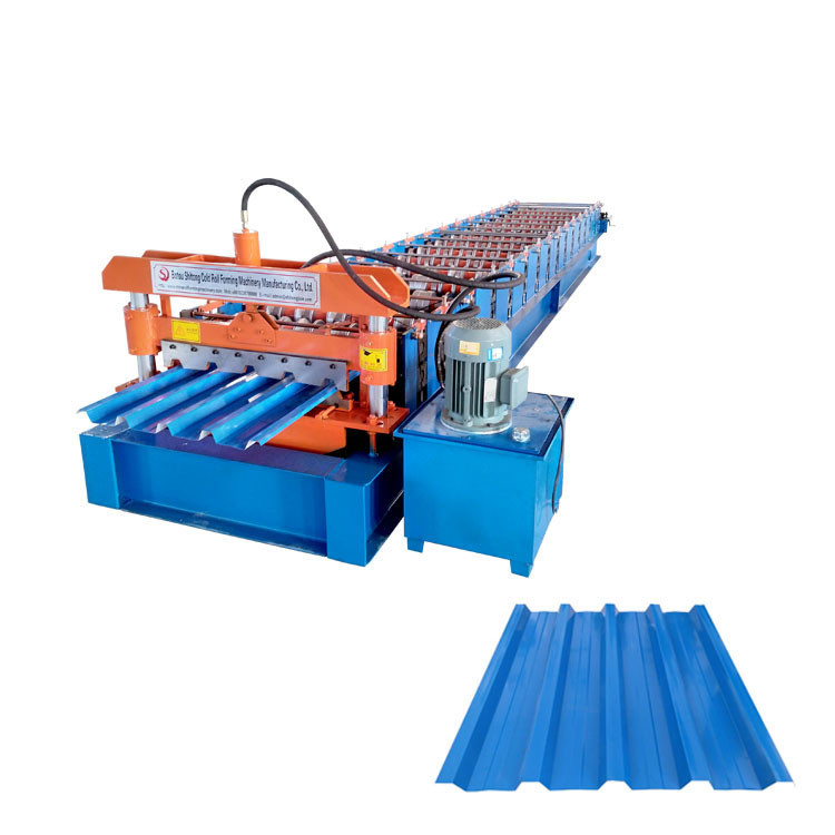 14 Steps Ppgl Trapezoidal Roll Forming Machine Low Noise