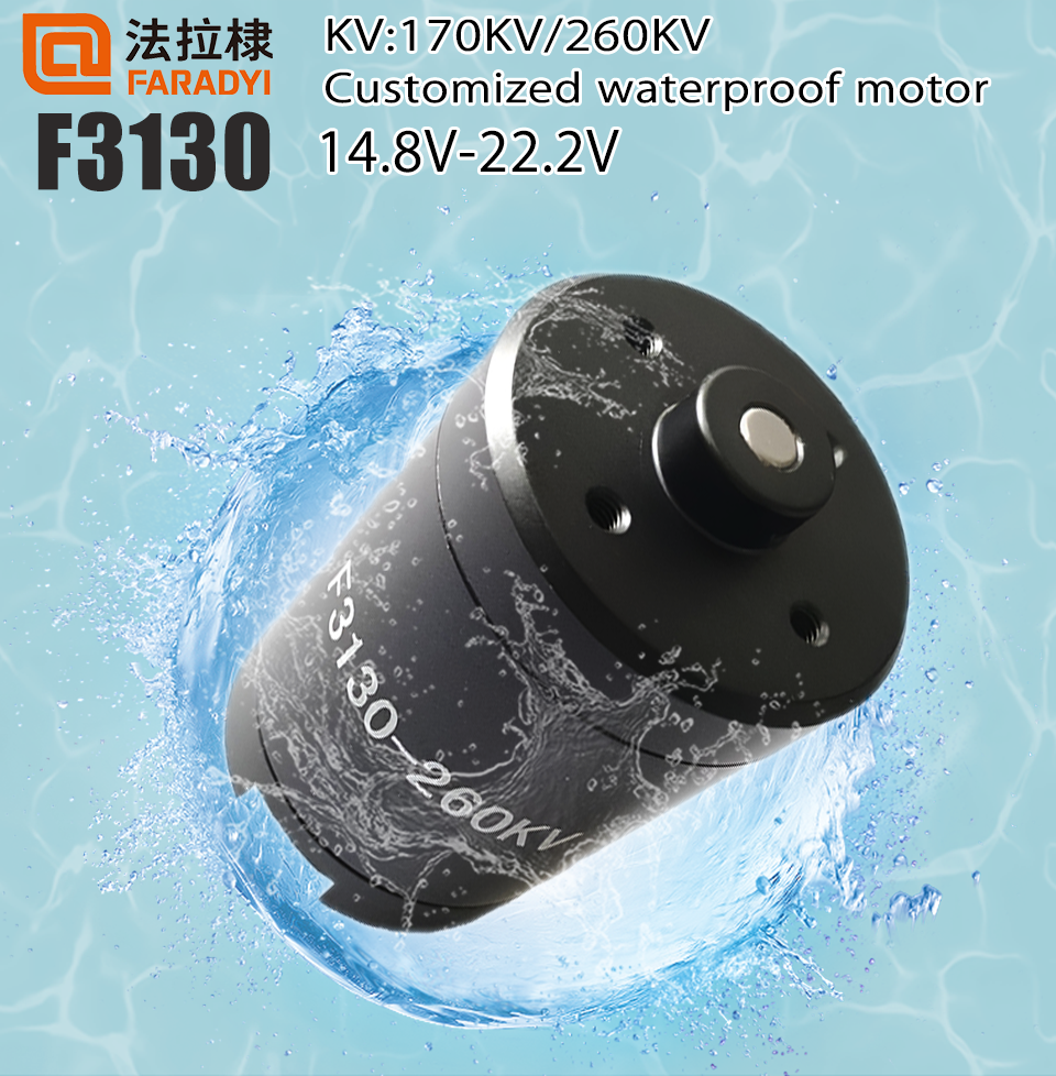 Customize Waterproof Brushless Motor 12v 24v Potting With Propeller