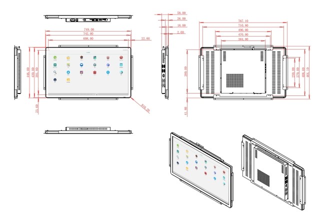 32-Inch Android Touch Vision Platform for Factory Dashboards, Smart City Infrastructure, Retail Interfaces, and Industrial Monitoring