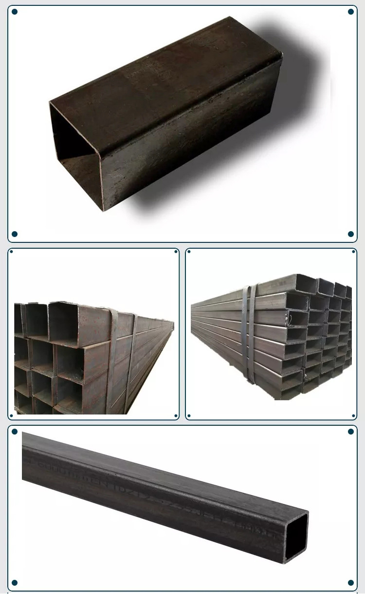 GB DIN Rectangular Steel Tube 16Mn Q215 Q235 Q345B Non Oiled