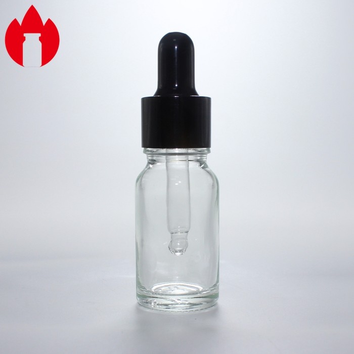 10ml Clear Cosmetic Essential Oil Dropper Glass Bottle Vial