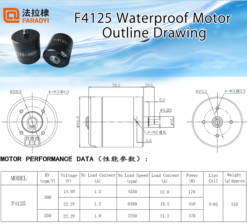 Brushless BLDC Waterproof Electric Motor 12v Dc For Underwater Products