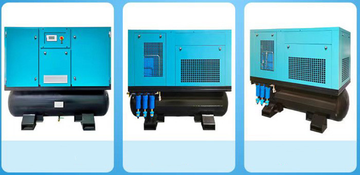 7.5KW Vsd Screw Type Air Compressor Oil Lubricated Direct Drive