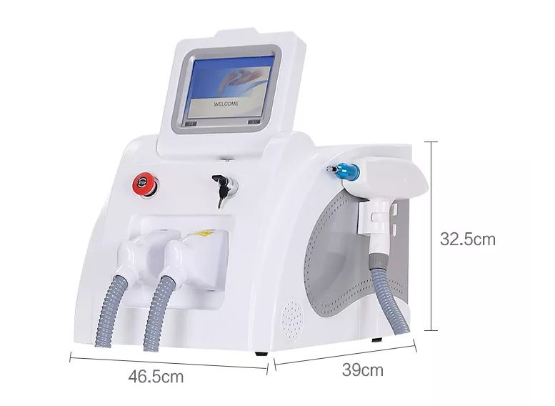 OPT Nd Yag Diode Laser Hair Removal Machine 2 In 1 Picosecond Skin Rejuvenation