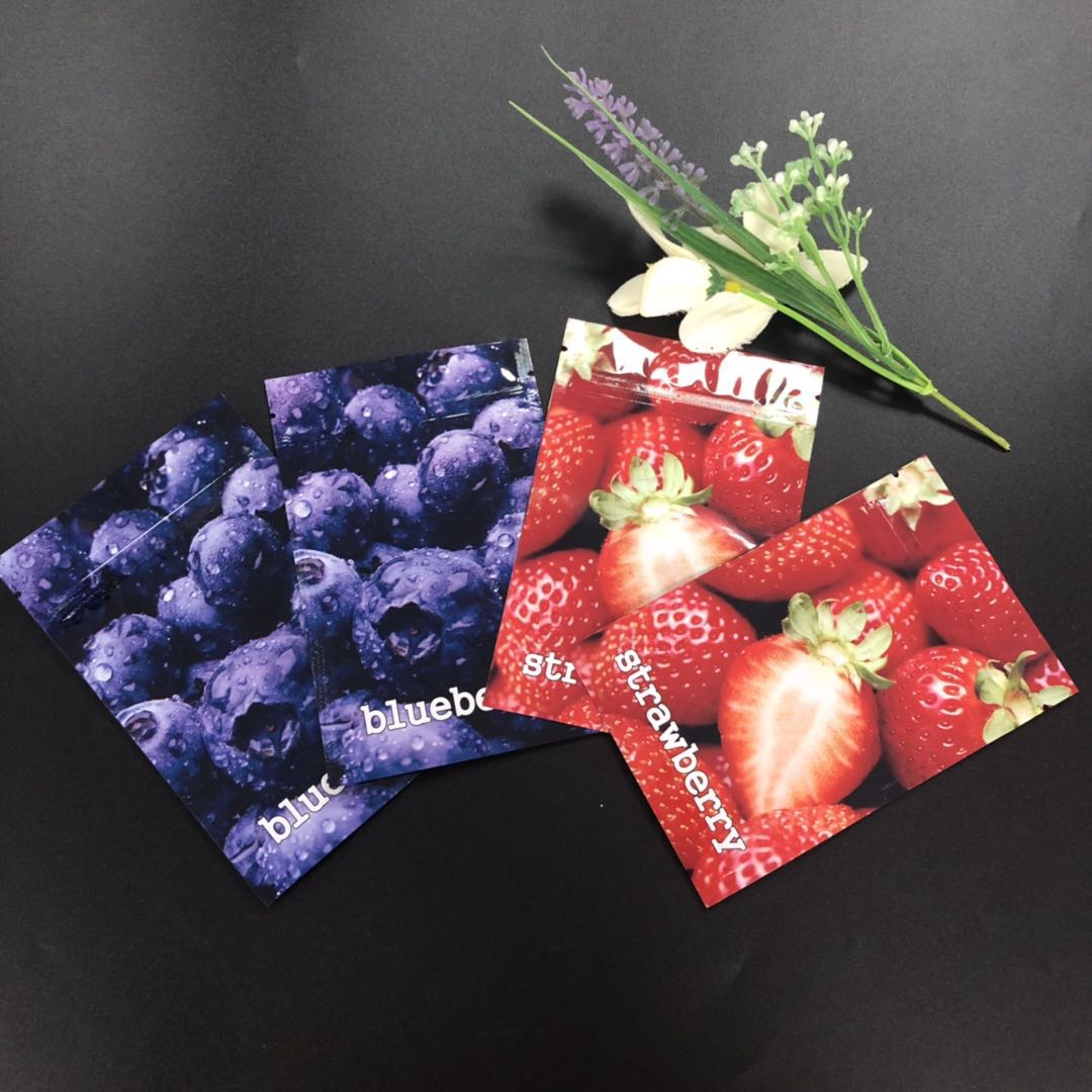 Recyclable Herbal Incense Packaging Plastic Bags 3 Side Sealed Custom With Zipper