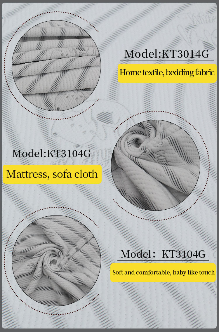 100% Bamboo Jacquard Knitted Fabric Mattress Pillow Quilted Home Textile