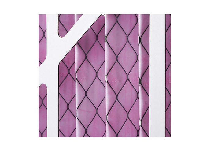 Non Woven Fabric G3 G4 Pleated Panel Filter For Air Conditioner