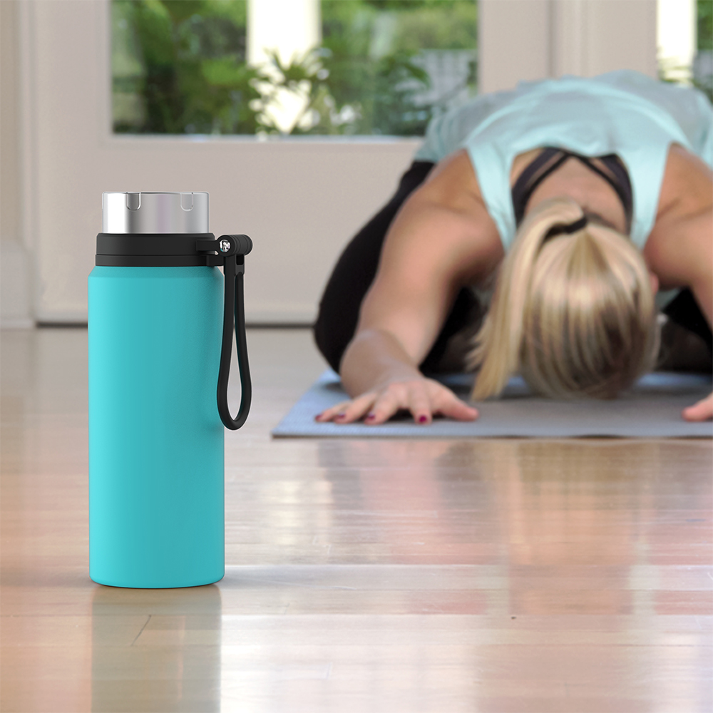 Sports series portable vacuum insulated stainless steel car cup