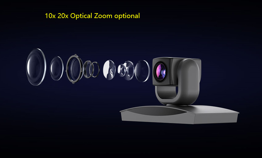 Windows All-in-One 20x zoom USB, hdmi Live Streaming PTZ Camera for video conference