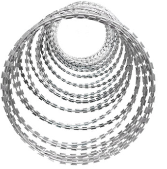 Lowest price galvanized razor concertina coils type barbed wire manufacturer
