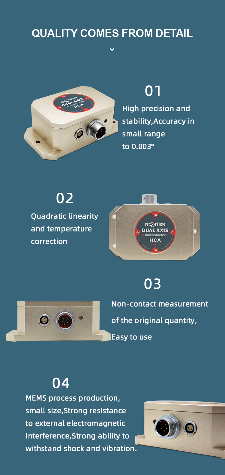 9V Single Axis Analog Inclinometer Sensor Voltage