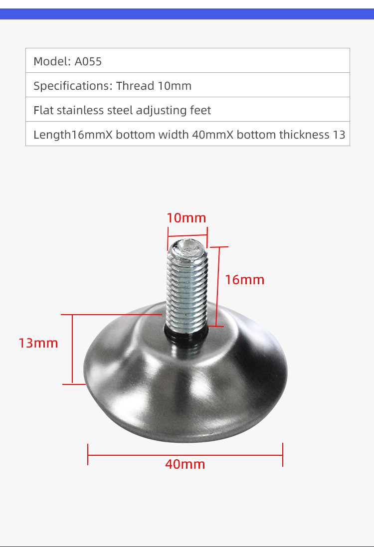 Office Furniture Adjustable Table Legs Foot Pad Non Slip Heightening Support Foot