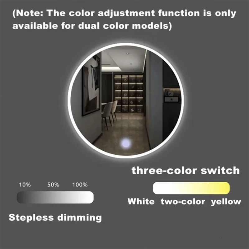 SL 12V 5A 60W Smart Light Sensor Touch Switch for Bathroom Mirror Sensing Range 1-6mm