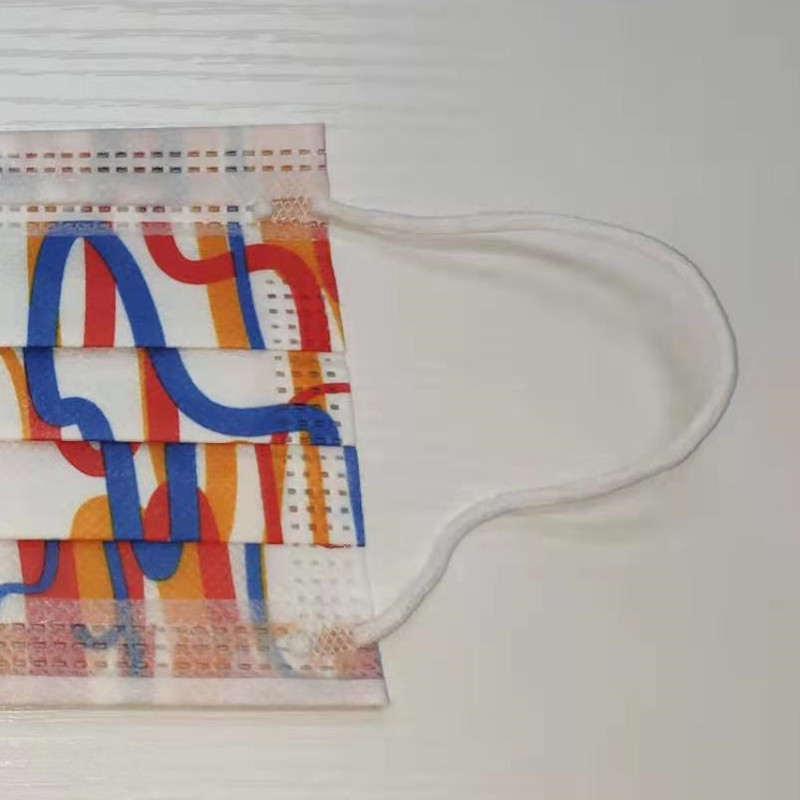 Disposable Protective Cute Kids Face Mask Vibrant Color Printing Respirator Ear Loops Daily Use ASTM F2100 LEVEL 3