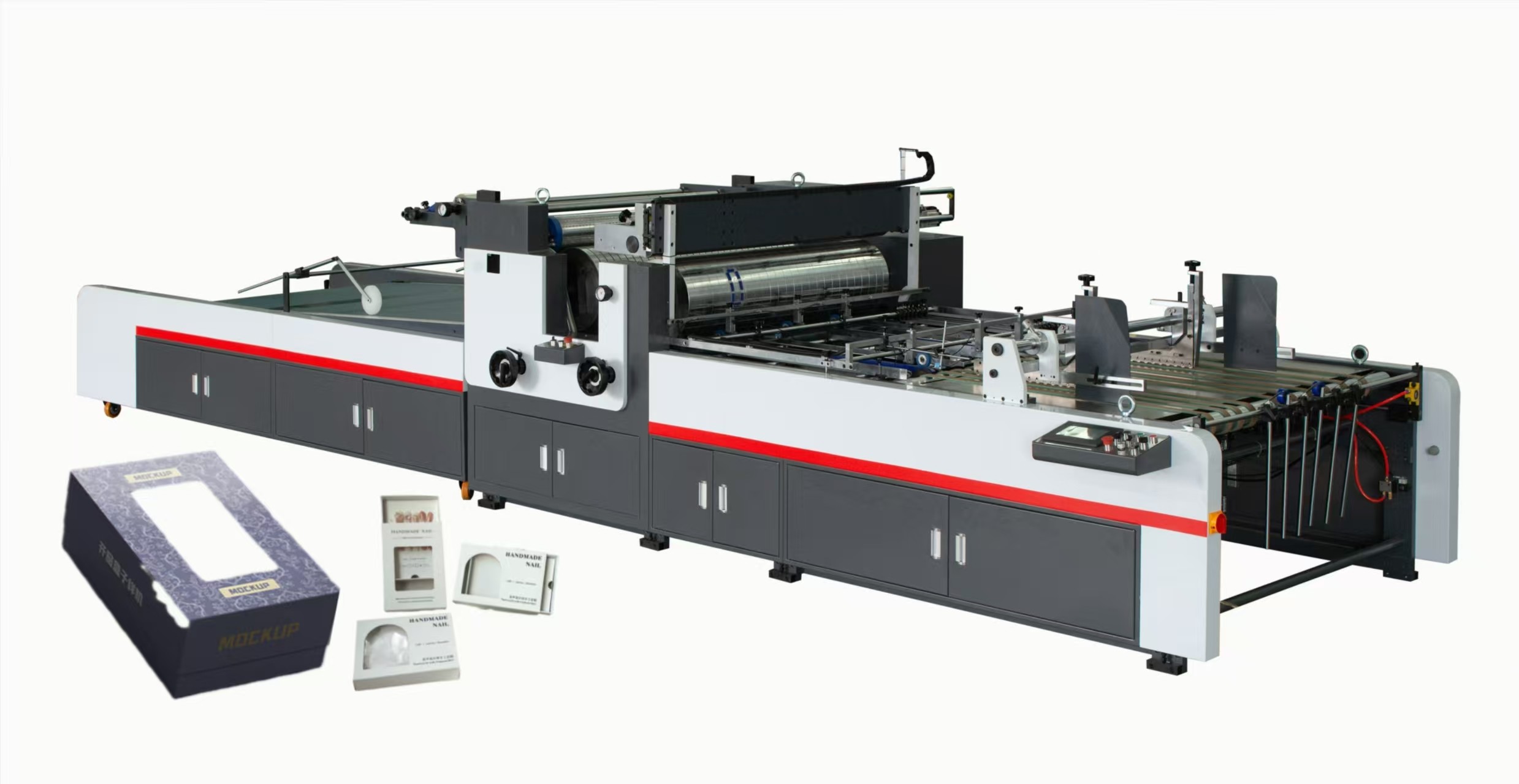 SINO JIGUO TC-760C Automatic Window Patching Machine With Corner Cutting & Creasing Function Flat Max Working Speed 10000s/h