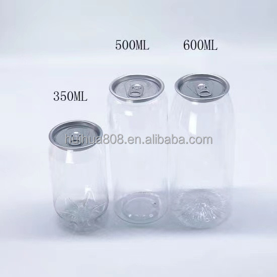 Food Grade Clear Plastic Juice Jars Plastic Soda Can