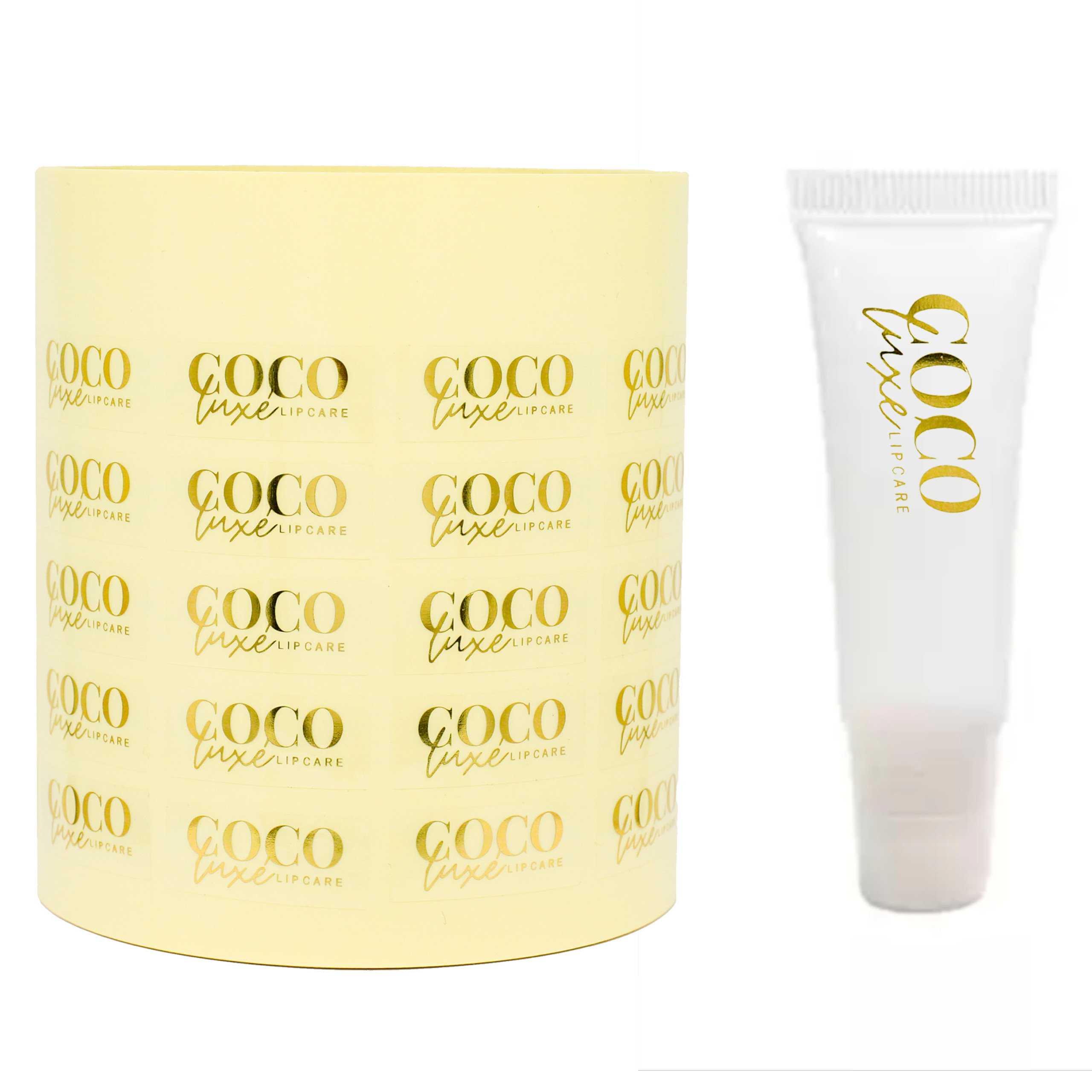 Luxury Lipstick Private Label Waterproof Custom Sticker Roll Labels