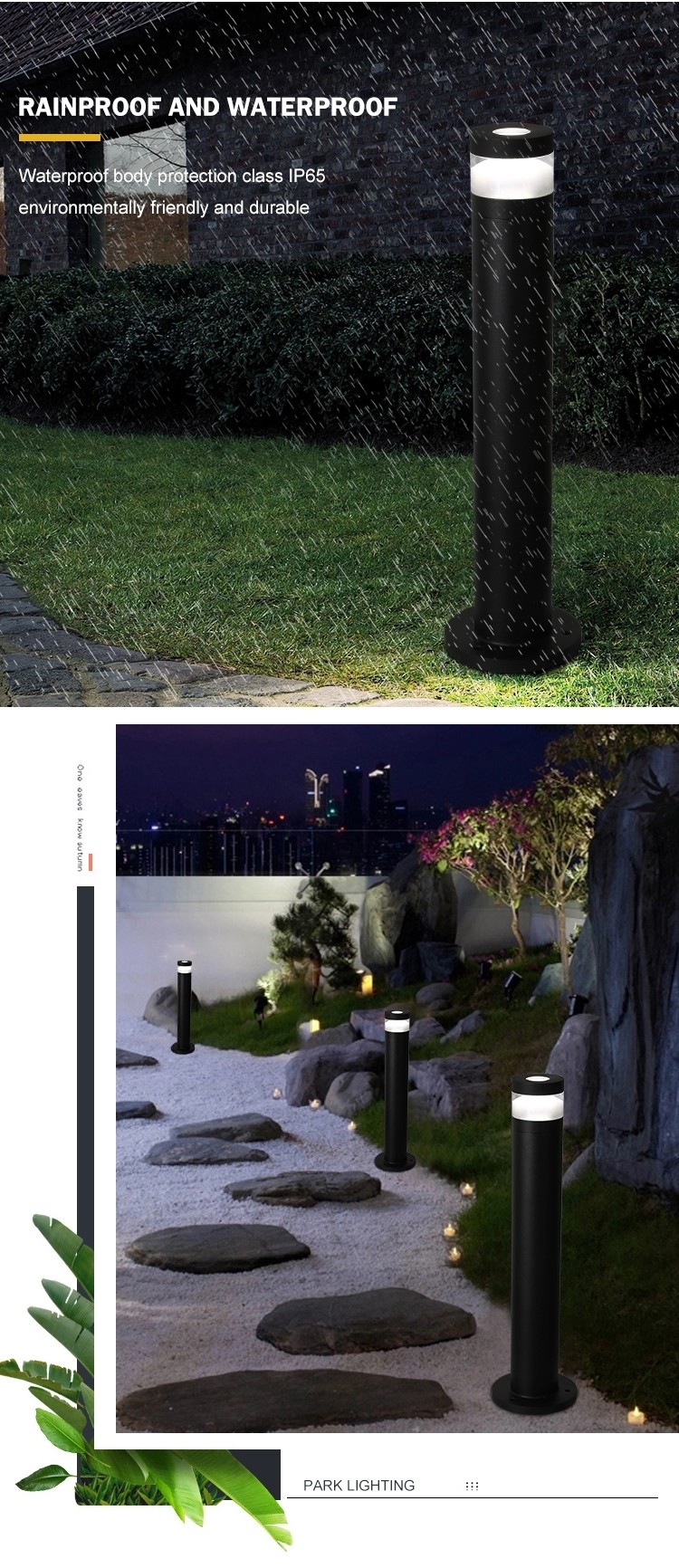 6W Outdoor Lawn Lights With Classical Round Housing 3 Years Warranty AC100-240V