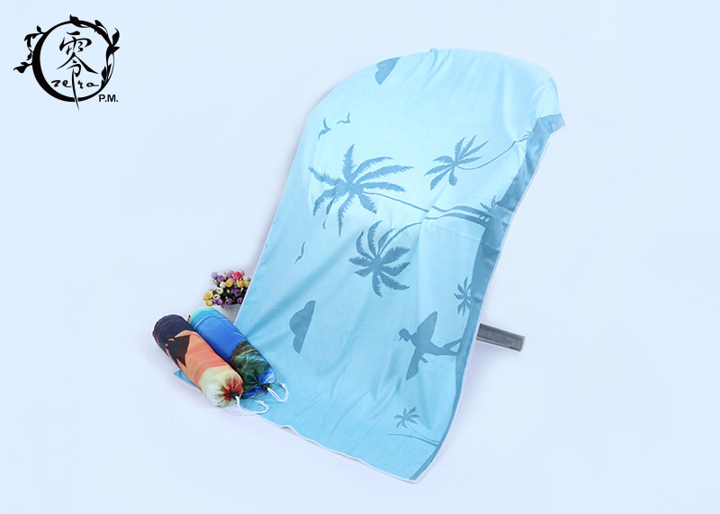 Summer Super Absorbent Microfiber Beach Towel , Custom Travel Sports Towel
