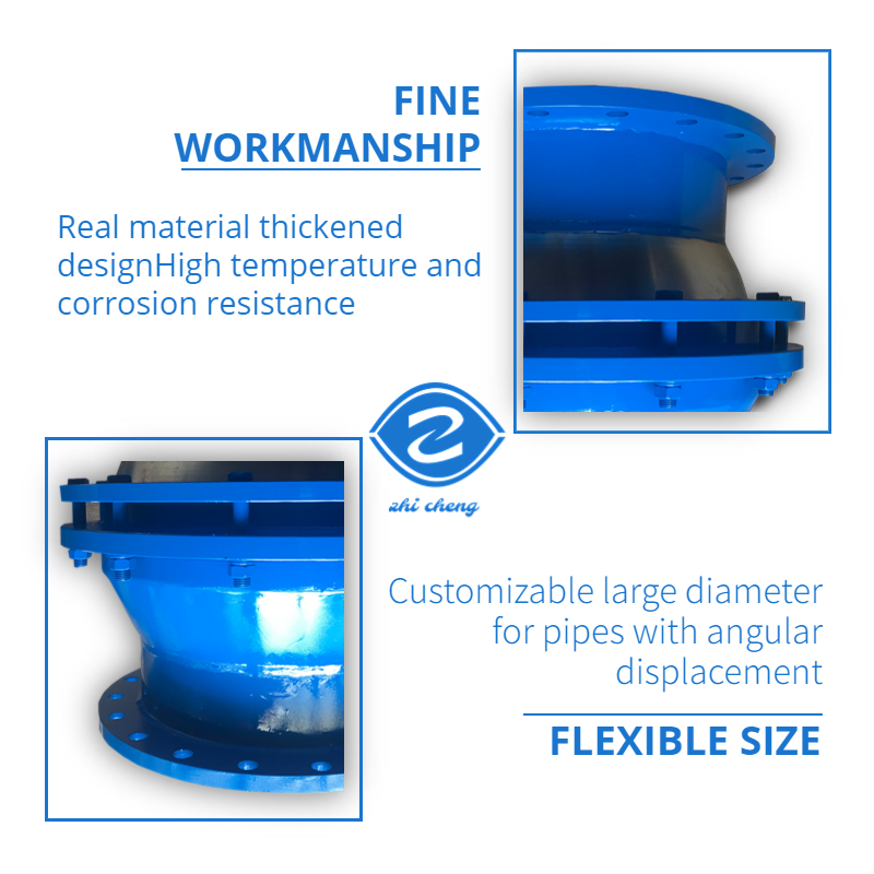 DN800 6" 8 Inch Double Flange Limit Expansion Joint Round Head For High Pressure Pipes